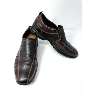 Cole Haan Air Everett Shoes Mens 8 W Brown Leather Slip On Loafer Air Comfort